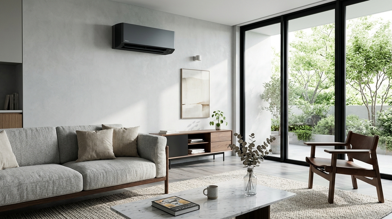 Minimalist interior with premium air conditioning